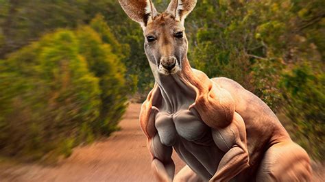 Red Kangaroo Muscles