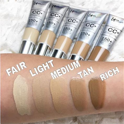 It Cosmetics Cc Cream Swatches Neutral Medium - Beauty & Health