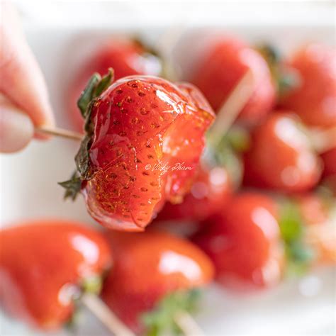 How to Make Candied Strawberries (Foolproof Recipe) — Vicky Pham