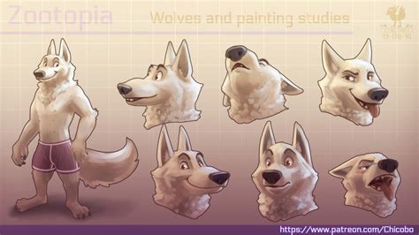 Zootopia Wolves and painting studies — Weasyl