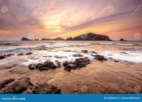 Landscape with Chagwido Island and Strange Volcanic Rocks, View from ...