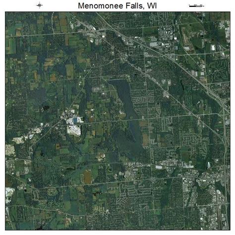 Aerial Photography Map of Menomonee Falls, WI Wisconsin