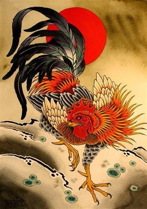 Chinese Year of the Rooster | Rooster tattoo, Japanese tattoo, Rooster