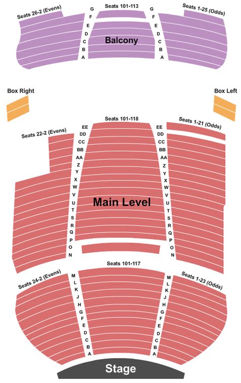 Strand Theatre at Appell Center for the Performing Arts Seating Chart & Seat Map