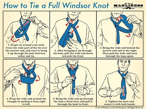 How to Tie a Full Windsor Knot: An Illustrated Guide | Full windsor, Full windsor knot, Windsor knot