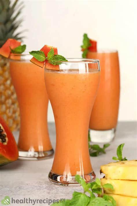 Papaya Pineapple Smoothie Recipe: Refreshing Dairy-Free Smoothie