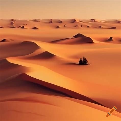 Desert landscape on Craiyon