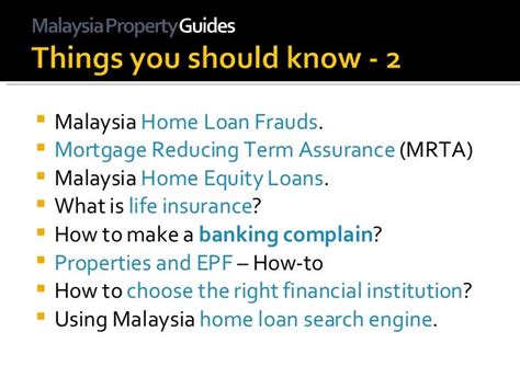 Guide To Malaysia Home Loan