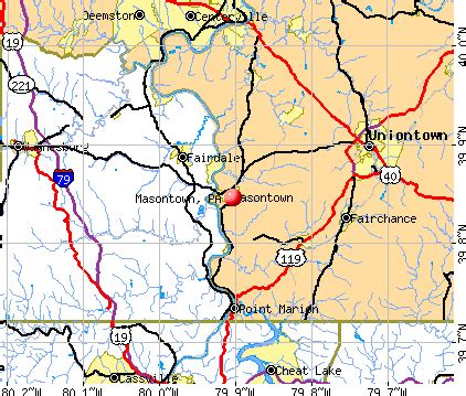 Masontown, Pennsylvania (PA 15461) profile: population, maps, real ...