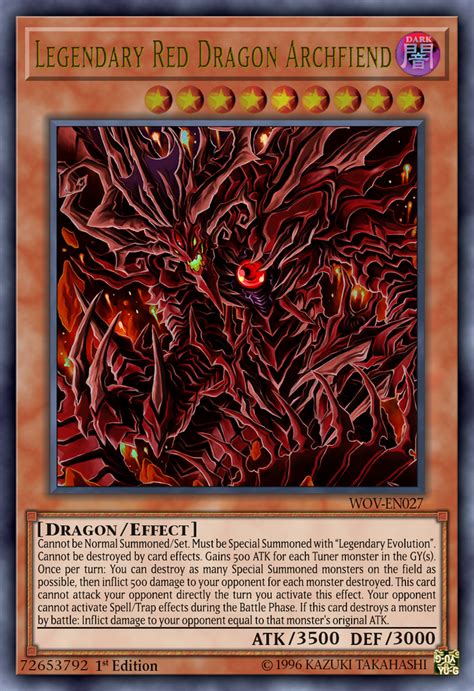 Legendary Red Dragon Archfiend by https://www.deviantart.com/chaostrevor on @DeviantArt | Custom ...