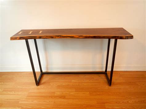 Live Edge Entryway Table Black Walnut Console — Stockton Heritage | ubicaciondepersonas.cdmx.gob.mx