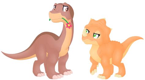 Day 3: Littlefoot x Cera by KimmyArtMLP on DeviantArt