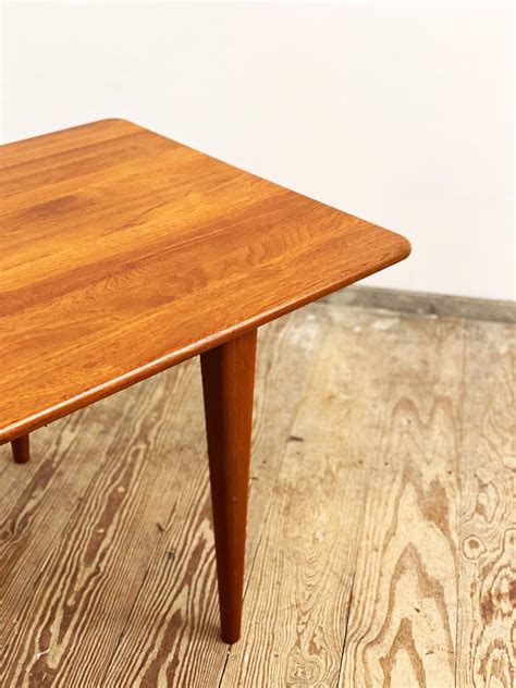 Large Danish Mid-Century Modern Teak Wood Coffee Table, Denmark, 1950s For Sale at 1stDibs