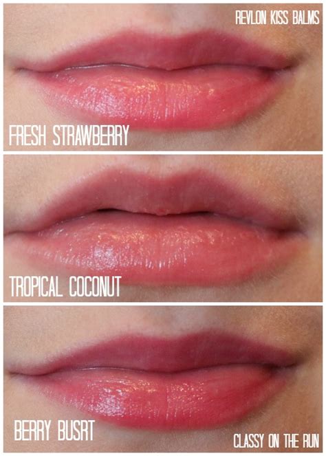 REVLON Kiss Balms | Fresh Strawberry, Berry Burst, Tropical Coconut