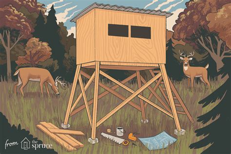 Deer Shooting House Design And Bom - Deer Hunting Shooting Houses | Deer hunting blinds, Hunting ...