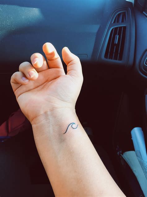 Wave Tattoo Wrist