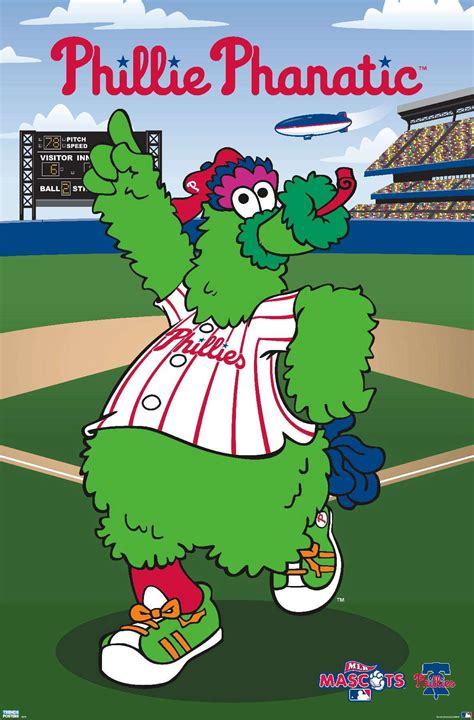 MLB Philadelphia Phillies - Phillie Phanatic Poster - Walmart.com - Walmart.com