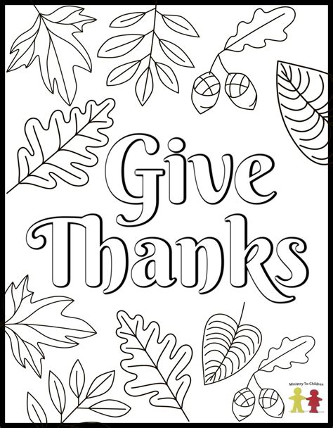 Thanksgiving Coloring Pages (Free Printable for Kids)