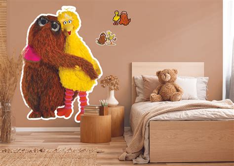 Snuffleupagus and Big Bird RealBig - Officially Licensed Sesame Street – Fathead LLC