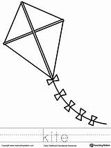 Flying Kite Coloring Page sketch template