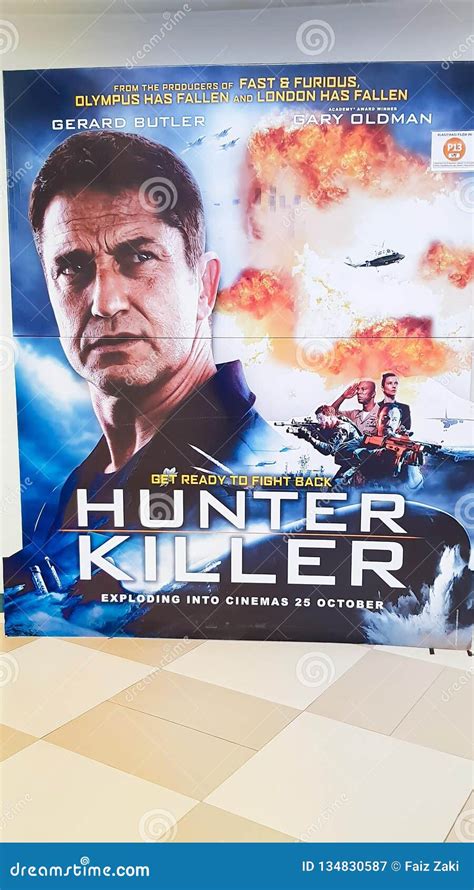 Hunter Killer movie poster editorial photography. Image of gerard ...