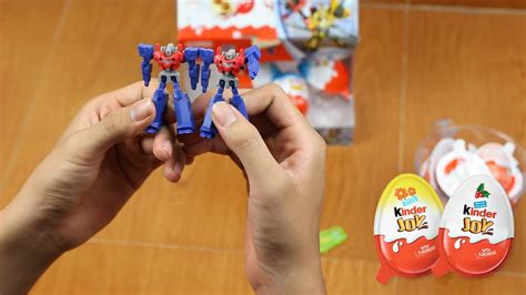 KINDER JOY Surprise Eggs : BÓC TRỨNG KINDER JOY !!! TRANSFORMERS ...