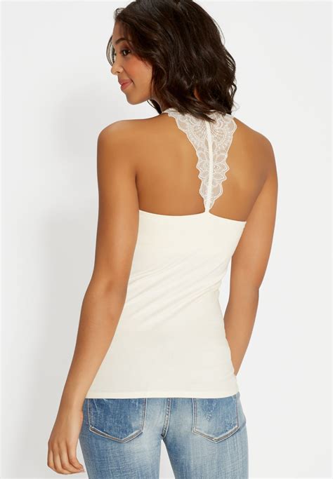 lacy racerback cami with built-in bra (original price, $24.00 ...