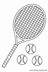 Tennis Racket Coloring Template Pages Sketch Coloring Page sketch template