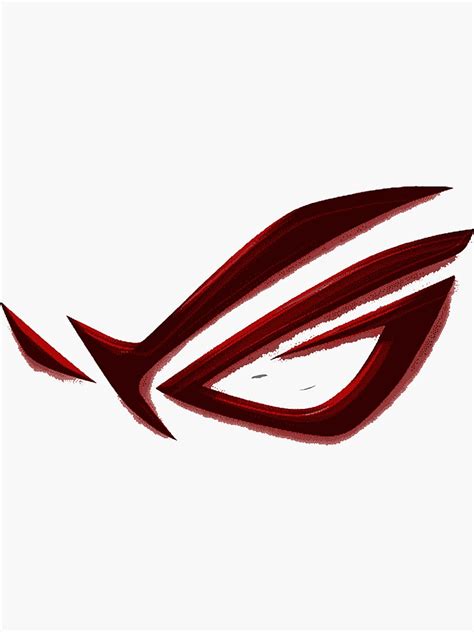 "logo rog strix " Sticker for Sale by shoupanoiar | Redbubble