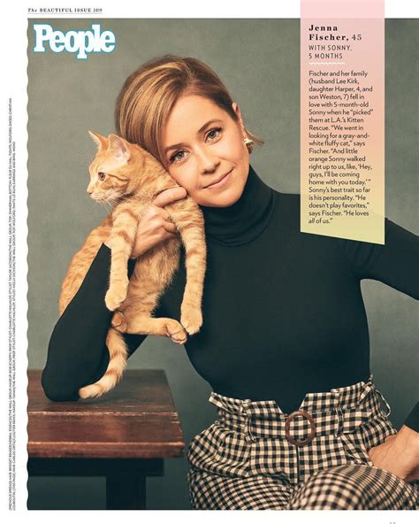 Jenna Fischer on Instagram: “Guess who is in @people today! Our cat ...