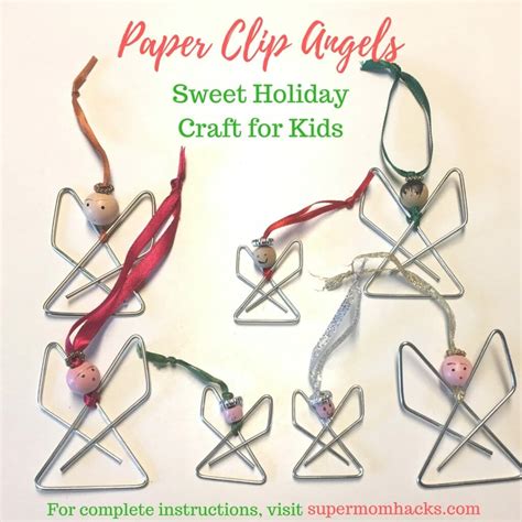 Paper Clip Angels (Cute Homemade Christmas Ornament) - Super Mom Hacks