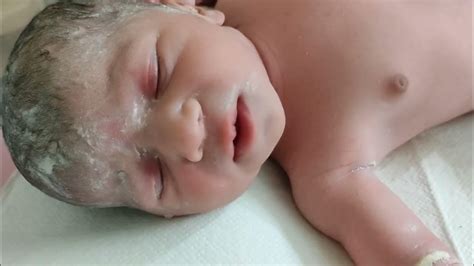 Newborn baby with vernix caseosa #cute newborn baby #adorable baby #newborn @BabyWorld22 - YouTube