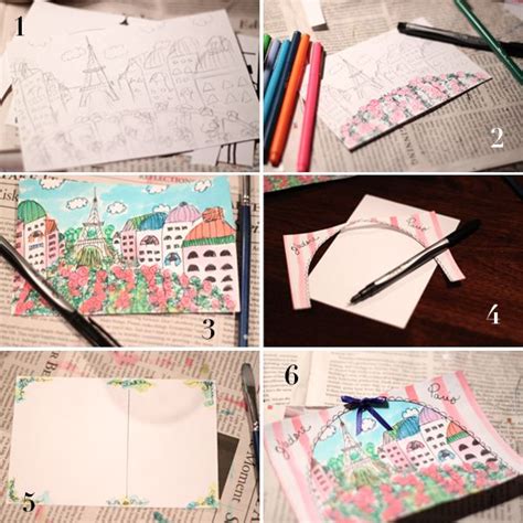 DIY: How to Make Handmade Postcards | Diy postcard, Make your own postcard, Postcards diy