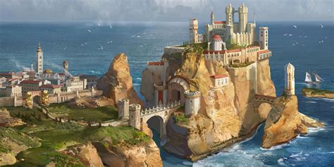 Casterly Rock (House Lannister) by AndrewRyanArt on DeviantArt