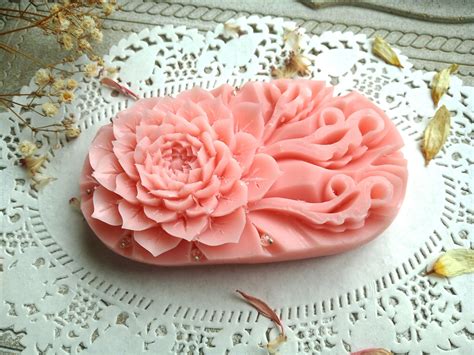 Hand Carved Lotus Soap Decorative Flower Soap Thai Pink - Etsy