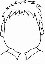 Blank Face Coloring Page sketch template