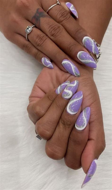 26 Trendy Lavender Nails and Polish Design Ideas - Women style, hairstyles, nail design, makeup ...