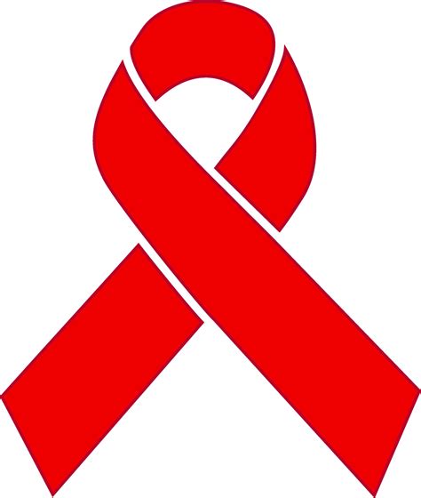 Aids awareness ribbon in red color. 24837358 Vector Art at Vecteezy