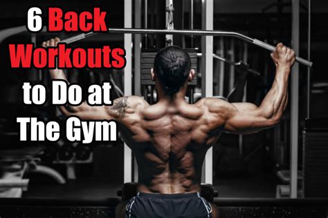 6 Back Workouts – Best Exercises for Beginners at the Gym