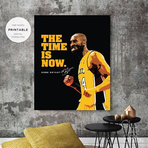 Excited to share this item from my #etsy shop: KOBE BRYANT Quote Printable Wall Art, Printable ...