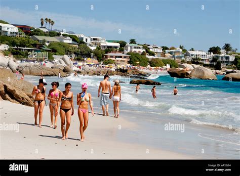 south africa cape town clifton beach girls Stock Photo: 4154515 - Alamy