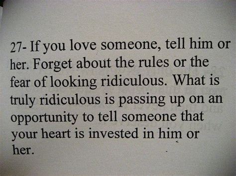 I hope I don't pass up my chance, and I hope he doesn't pass me up either! | If you love someone ...