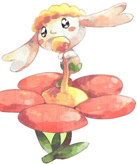 Red Flabebe. | Pokémon species, Pokemon art, Pokemon painting