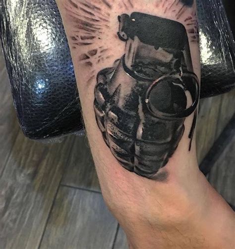 Grenade tattoo by Marius. Limited availability at Salvation Tattoo ...