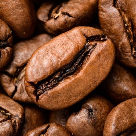 Premium Photo | Coffee beans close-up.