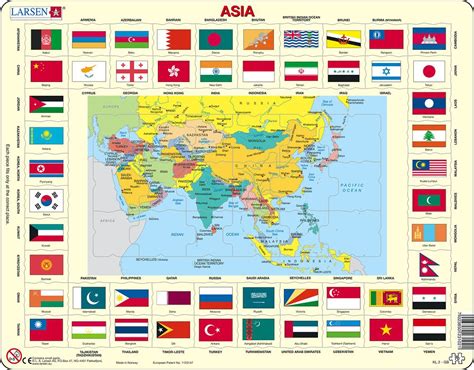 KL2 - Map/Flag - Asia :: Maps of the world and regions :: Puzzles ...