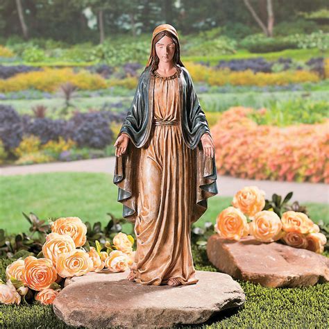 Blessed Virgin Mary Statue For Garden at Samantha Lee blog