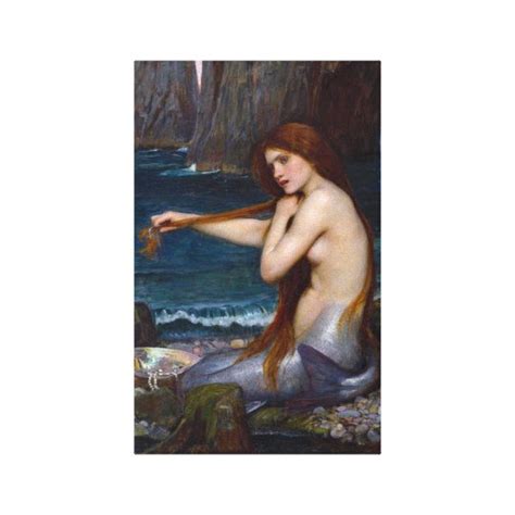 John William Waterhouse Mermaid Art Wrapped Canvas | Zazzle.com