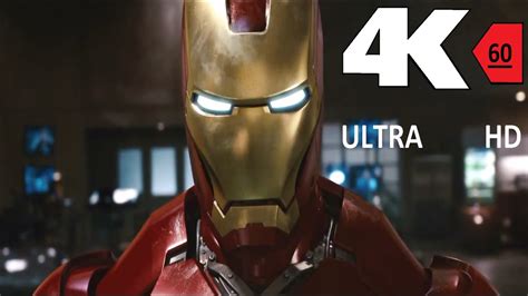 [4k][60FPS] Iron Man 1 Suit Up 4K 60FPS HFR[UHD] ULTRA HD - YouTube