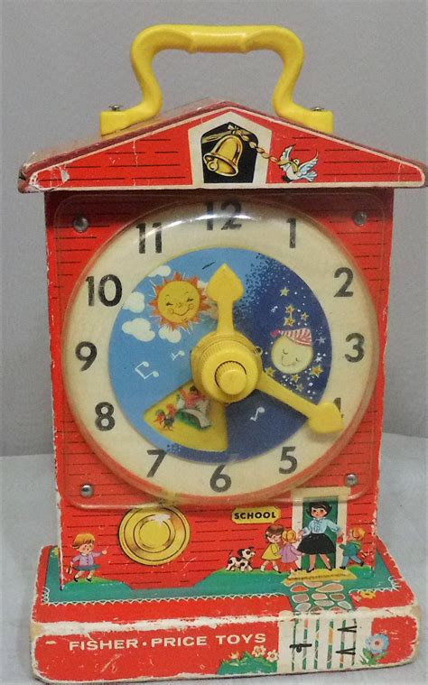 Vintage 1968 Fisher-Price Toys Music Box Teaching Clock Works | Etsy | Fisher price toys ...